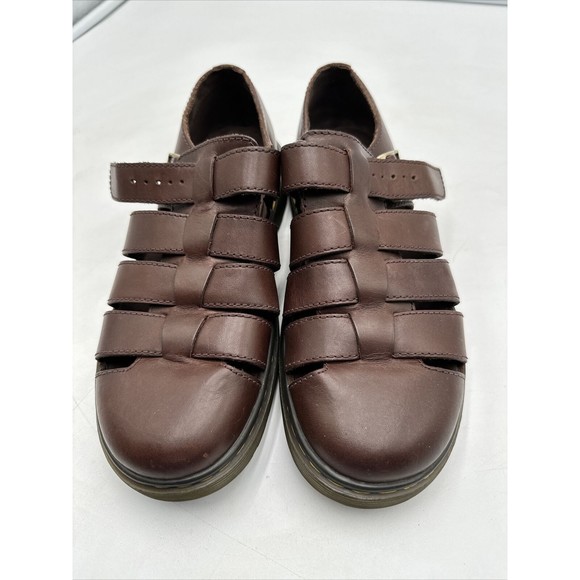Dr Martens Fenton tan brown leather fisherman sandals men\'s UK 7 EU 41 US 8